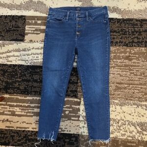 J. Crew Ankle Cropped Blue Jeans